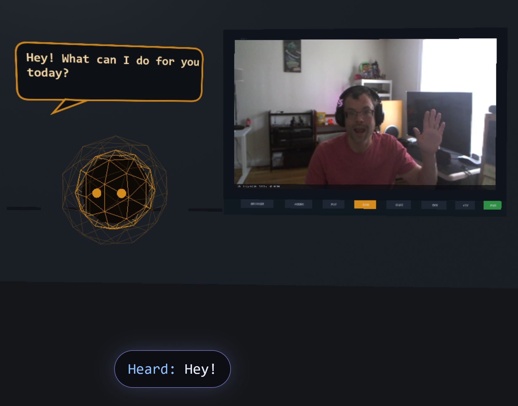 Why can't you see your agent? Can your agent see you?